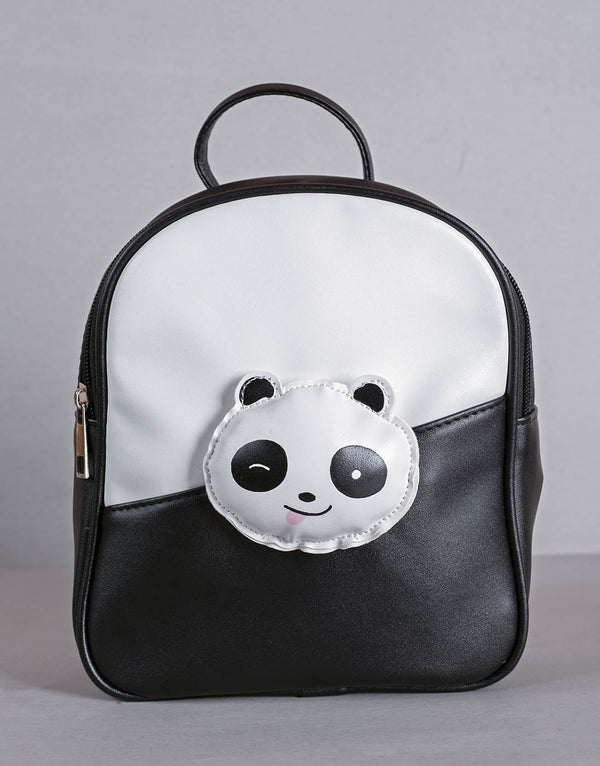 Black Panda Mini Backpack