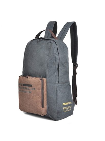 Dark Blue Foldable Travel Backpack