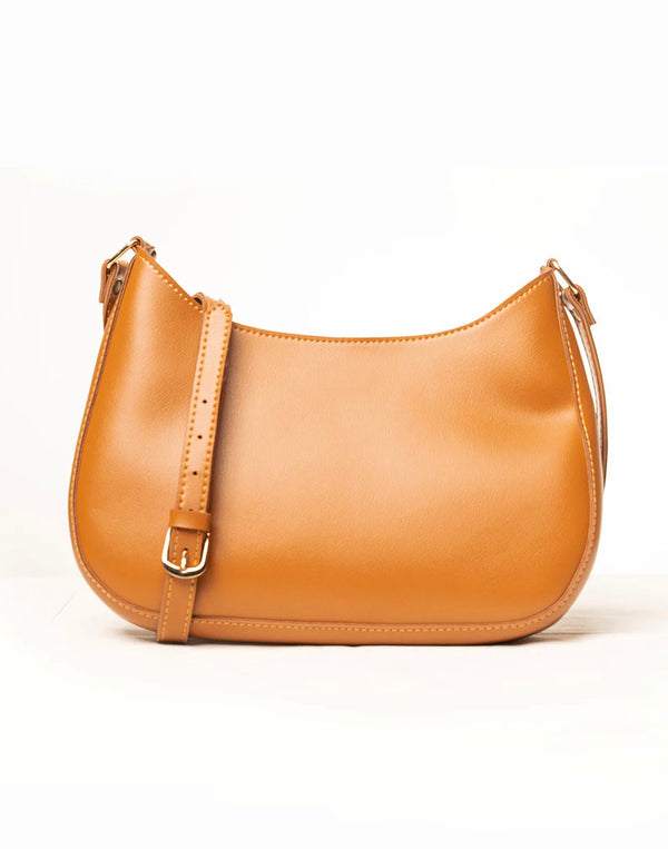 Brown Luna Curve Bag