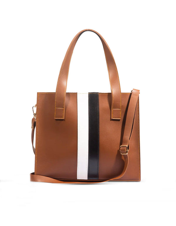 Brown Vogue Strip Bag