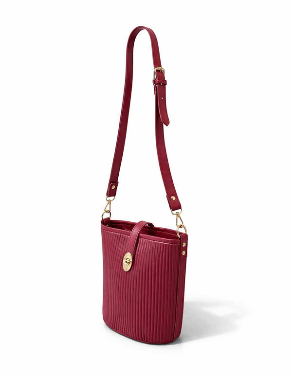 Bucket - Maroon Shoulder Bag