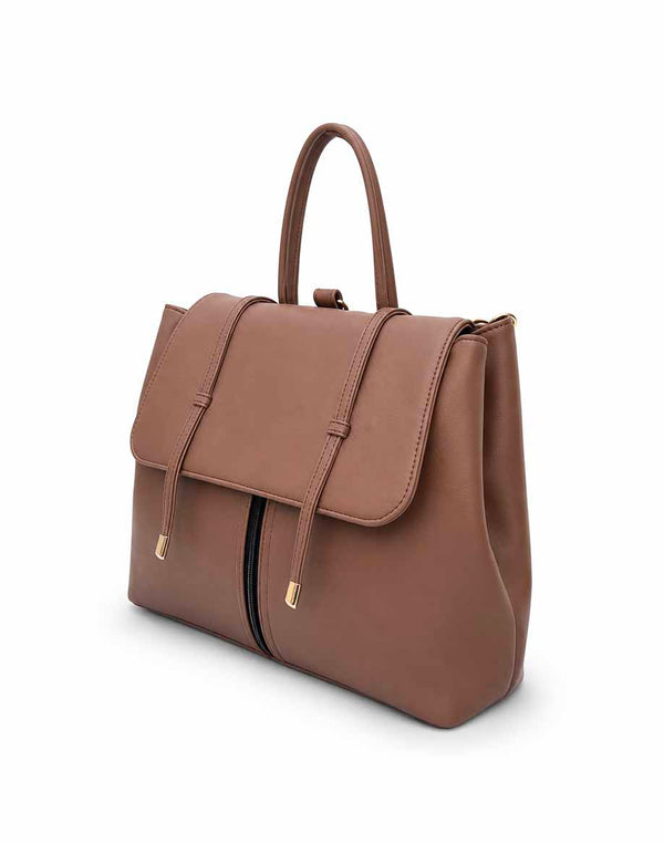 Convertible - Brown 2 in 1 Handbag