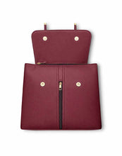 Rangoon Convertible - Maroon 2 in 1 Handbag