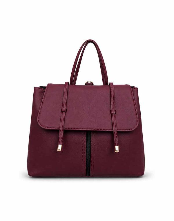 Rangoon Convertible - Maroon 2 in 1 Handbag