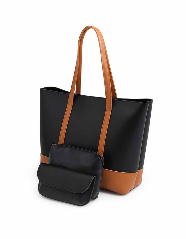 Fiora - Black 3 Pieces Handbag