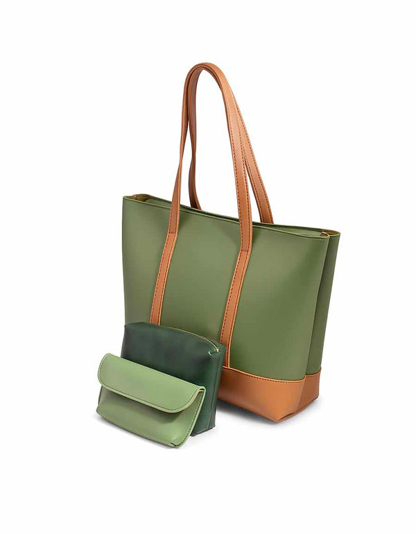 Fiora - Green 3 Pieces Handbag