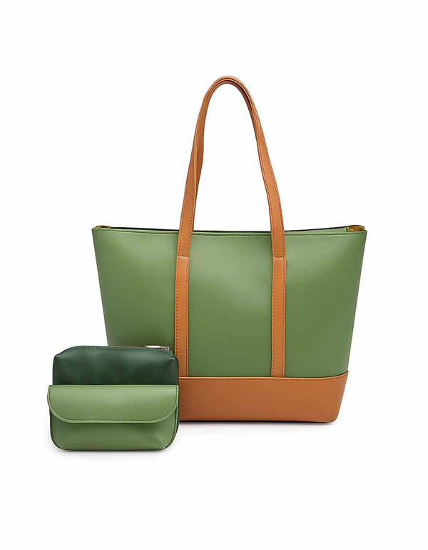 Fiora - Green 3 Pieces Handbag