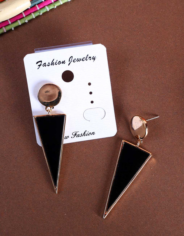 Golden Triangle Cone Earings