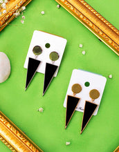 Golden Triangle Cone Earings