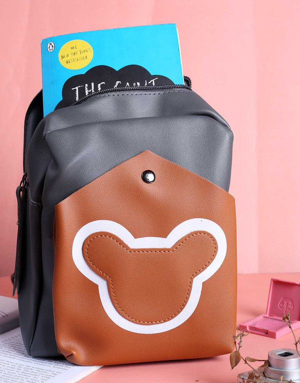 Grey Mickey Mini Backpack