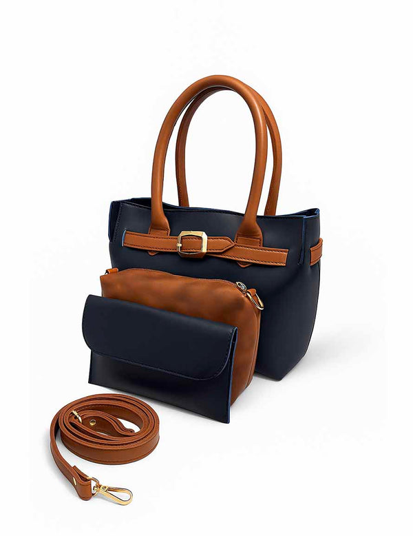 Kora - Blue 3 Pieces Handbag