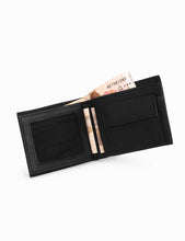 MONARCH - Black Bifold Leather Wallet