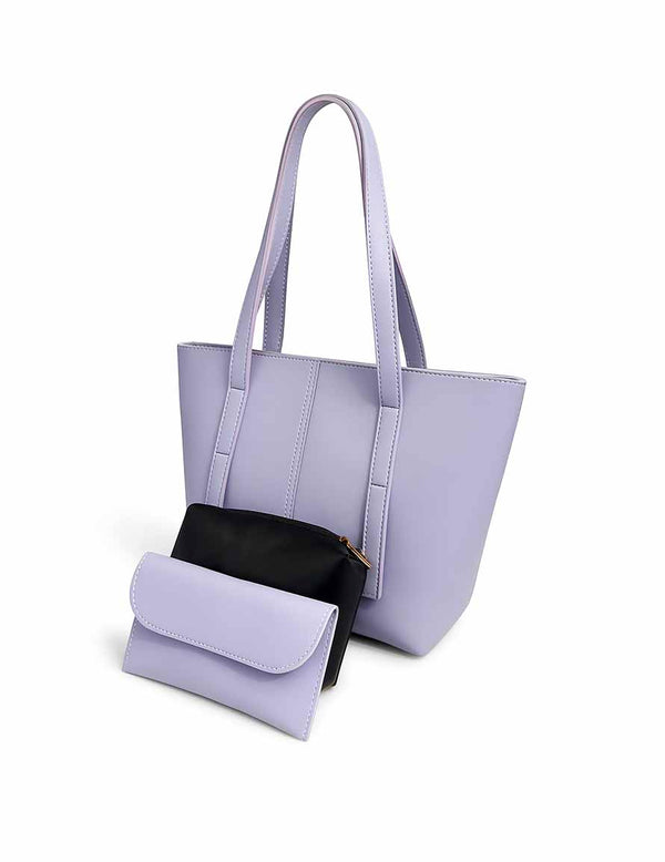 Mira - Purple 3 Pieces Handbag