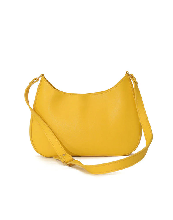 Mustard Luna Curve Bag