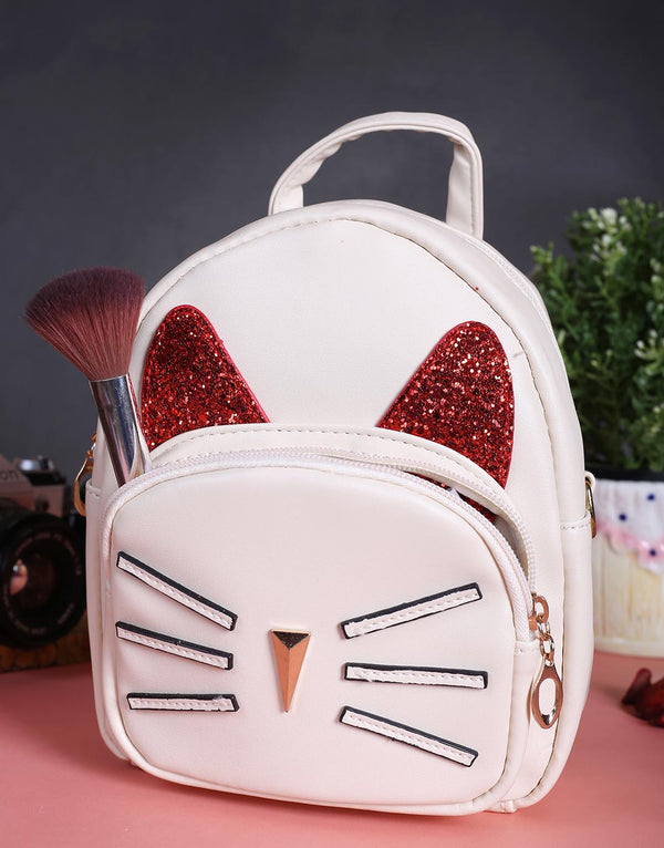 Off-White Cat Face Mini Backpack