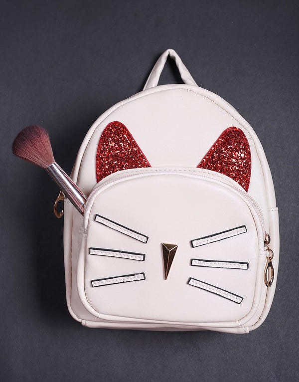 Off-White Cat Face Mini Backpack