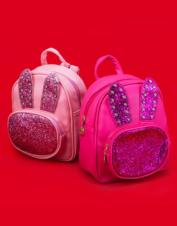 Light Pink Rabbit Mini Backpack