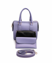Purple Opal 3 Pieces Handbag
