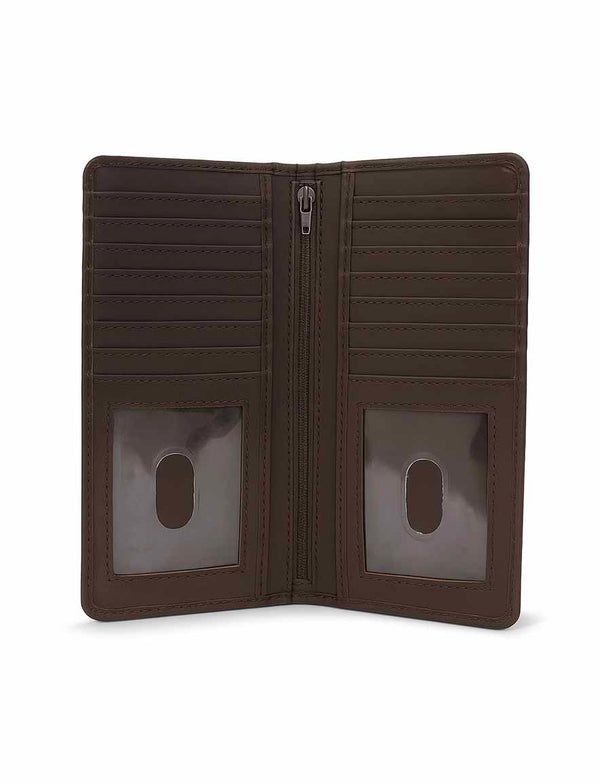 VALOR - Brown Long Leather Wallet
