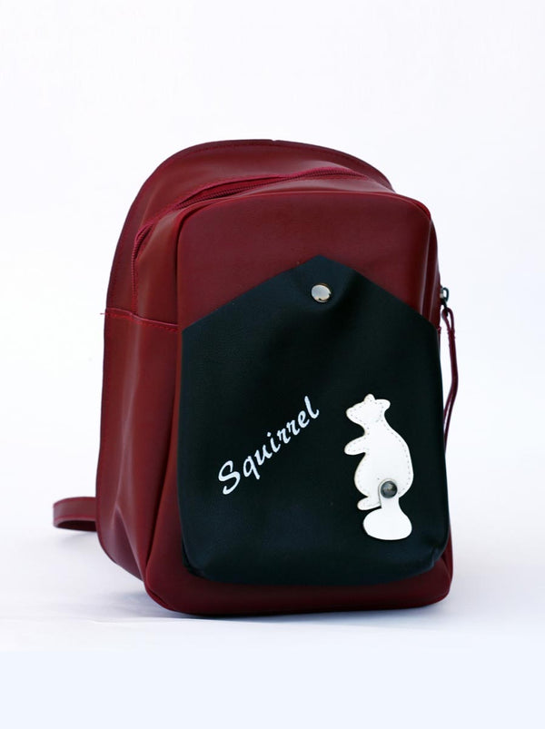 Two Tone Squirrel Mini Backpack