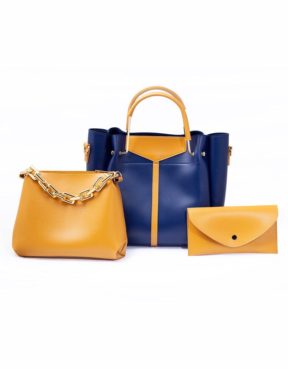 Bloom Closet - Blue 3 Pieces Handbag