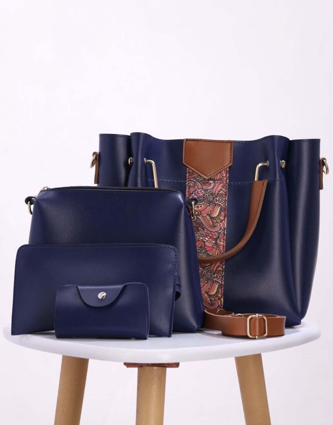 Delight - Blue 4 Pieces Handbag