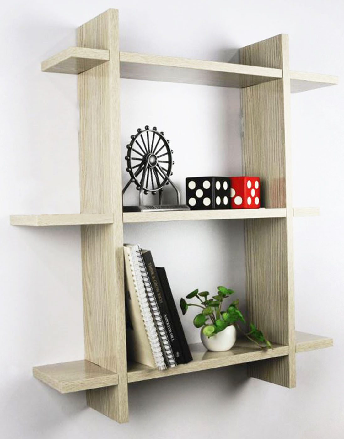 White Floating Book Wall Shelve